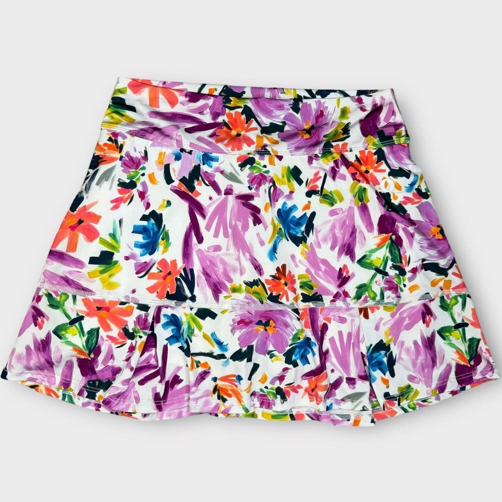 Dona Jo Women’s Flore Skort Size 2 Large Floral Tennis